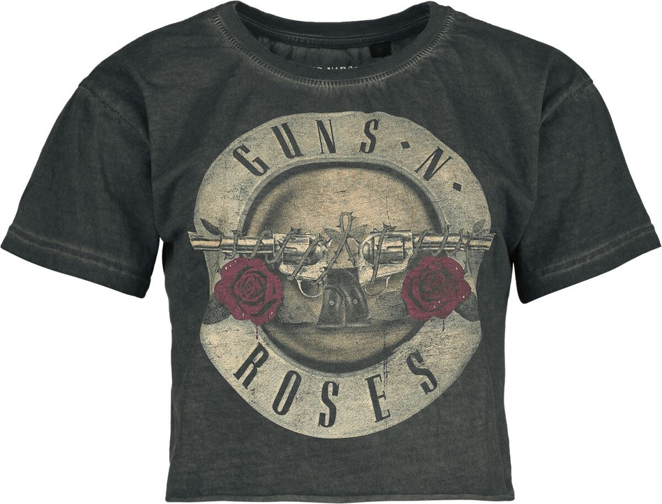 T-Shirt Manches courtes  de Guns N' Roses - Crâne Paradise City - S à 4XL - pour Femme - gris - Guns N' Roses