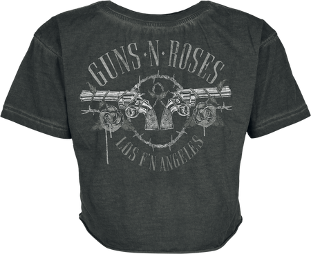 T-Shirt Manches courtes  de Guns N' Roses - Crâne Paradise City - S à 4XL - pour Femme - gris - Guns N' Roses - View 2