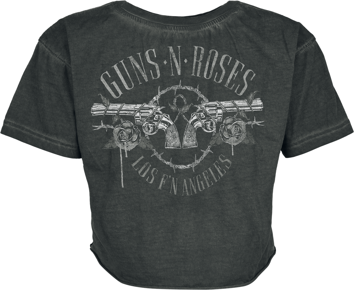 T-Shirt Manches courtes  de Guns N' Roses - Crâne Paradise City - S à 4XL - pour Femme - gris - Guns N' Roses - View 2
