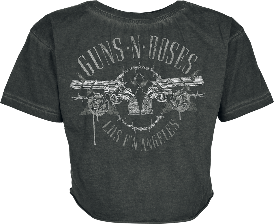 T-Shirt Manches courtes  de Guns N' Roses - Crâne Paradise City - S à 4XL - pour Femme - gris - Guns N' Roses - View 2