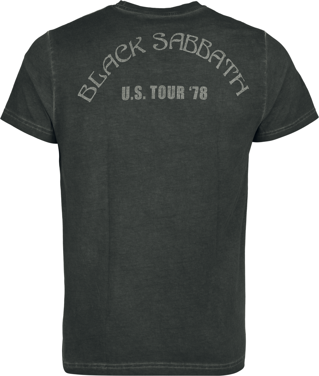 T-Shirt Manches courtes  de Black Sabbath - US Tour 78 - S à 4XL - pour Homme - anthracite - Black Sabbath - View 2