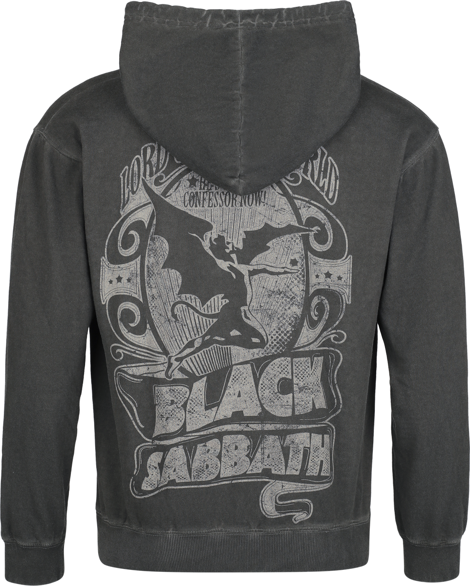 Sweat-shirt à capuche  de Black Sabbath - Lord Of This World - S à XXL - pour Homme - anthracite - Black Sabbath - View 2