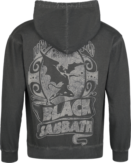 Sweat-shirt à capuche  de Black Sabbath - Lord Of This World - S à XXL - pour Homme - anthracite - Black Sabbath - View 2
