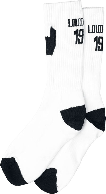 Chaussettes  de Collection Spéciale EMP - Chaussettes - Loud since 1986 - EU41-45 à EU 36-40 - pour Unisexe - blanc - Collection Spéciale EMP
