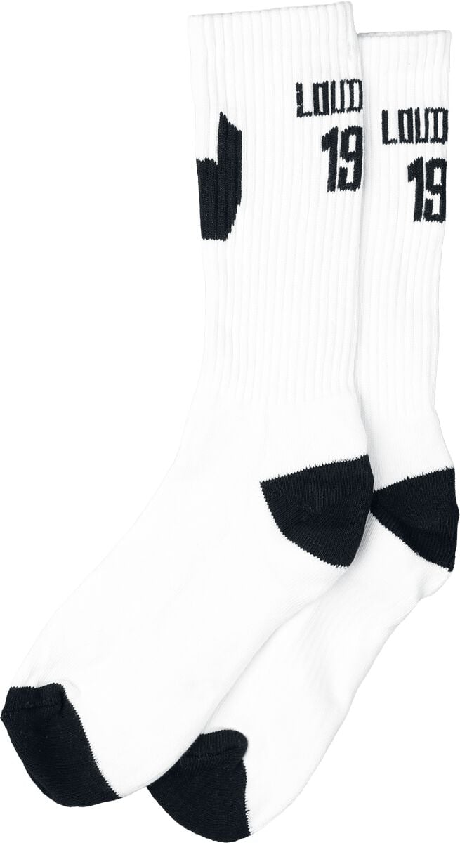 Chaussettes  de Collection Spéciale EMP - Chaussettes - Loud since 1986 - EU41-45 à EU 36-40 - pour Unisexe - blanc - Collection Spéciale EMP