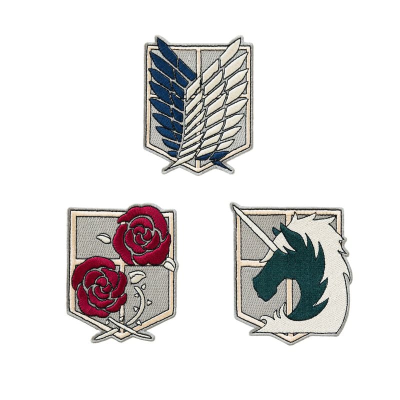 Patch  de L'Attaque Des Titans - Lot de 3 - pour Indifférent - Standard - L'Attaque Des Titans