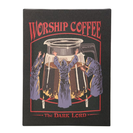 Photo sur toile Fun de Steven Rhodes - Worship Coffee - pour Indifférent - multicolore - Steven Rhodes