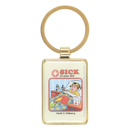 Porte-clefs Fun de Steven Rhodes - Sick Of Your Shit - pour Indifférent - multicolore - Steven Rhodes