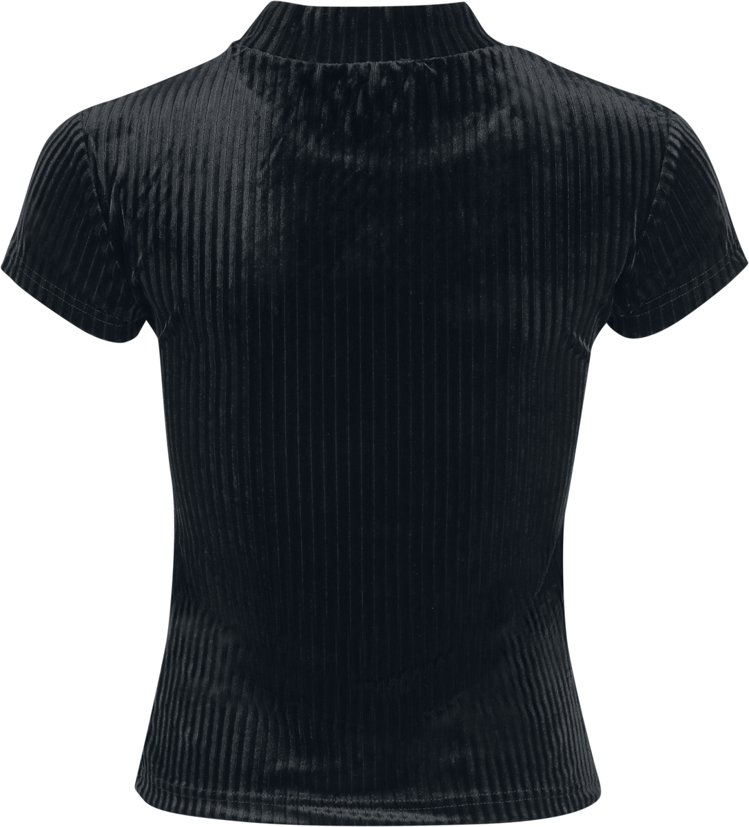 T-Shirt Manches courtes  de Black Premium by EMP - Essentiel - Velours - S à XXL - pour Femme - noir - Black Premium by EMP - View 2