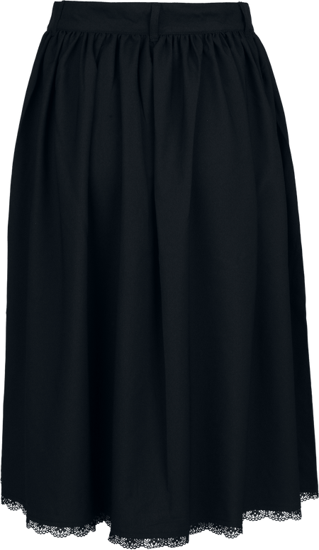 Jupe mi-longue Gothic de Hell Bunny - Danica Skirt - XS à 4XL - pour Femme - noir - hell bunny - View 2