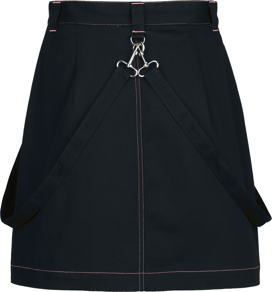 Jupe courte Rockabilly de Hell Bunny - Dylan Skirt - XS à XXL - pour Femme - noir - hell bunny - View 2