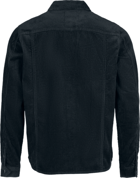Chemise manches longues  de Black Premium by EMP - Essentiel - Haut Manches Longues en Velours Côtelé - S à XXL - pour Homme - noir - Black Premium by EMP - View 2