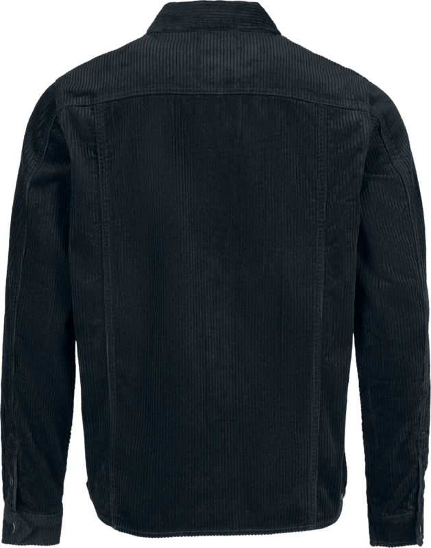 Chemise manches longues  de Black Premium by EMP - Essentiel - Haut Manches Longues en Velours Côtelé - S à XXL - pour Homme - noir - Black Premium by EMP - View 2