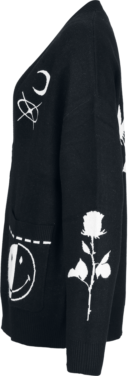 Gilets & Ponchos Rockabilly de Hell Bunny - Jayden Cardigan - XS à 4XL - pour Femme - noir - hell bunny - View 2