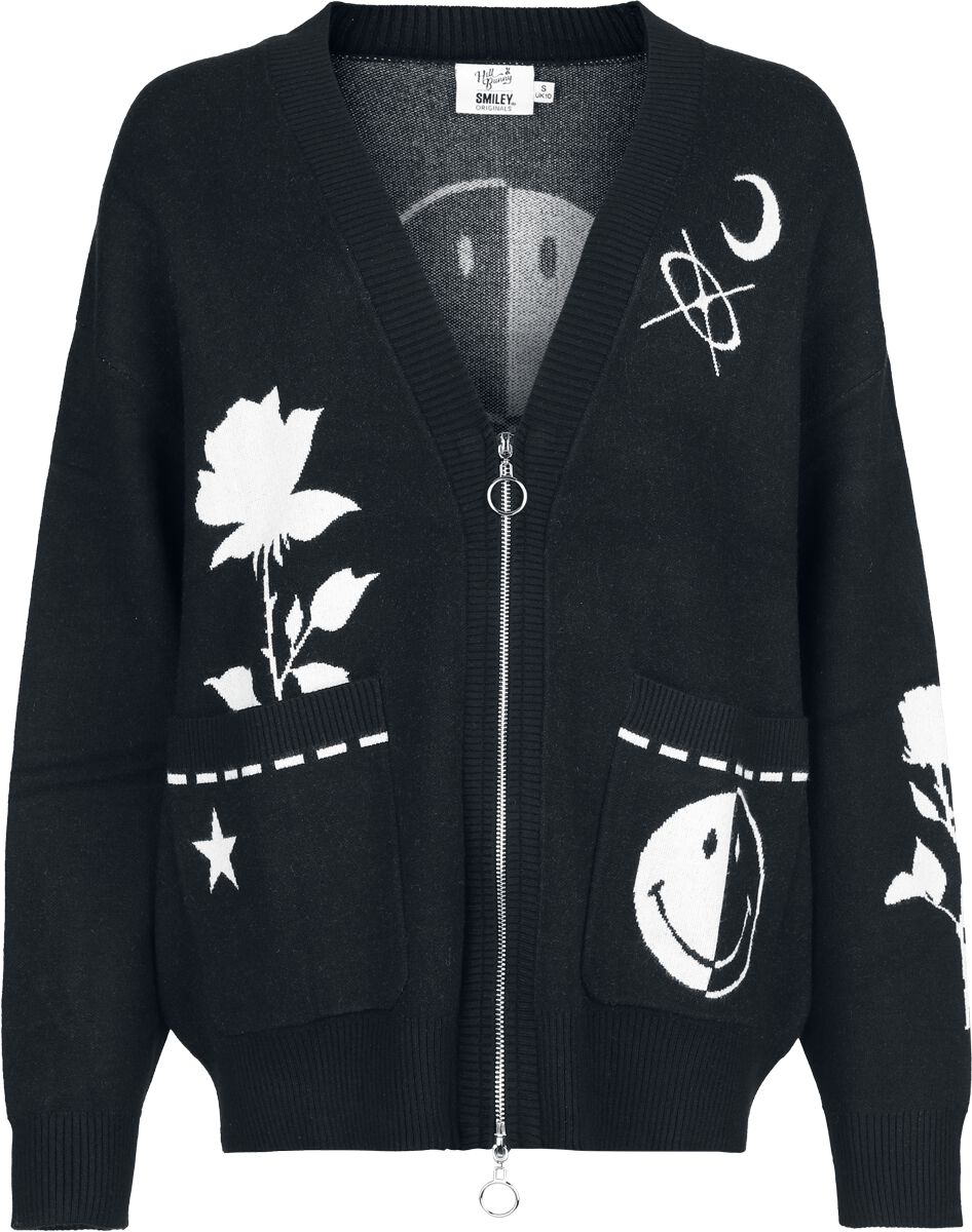 Gilets & Ponchos Rockabilly de Hell Bunny - Jayden Cardigan - XS à 4XL - pour Femme - noir - hell bunny