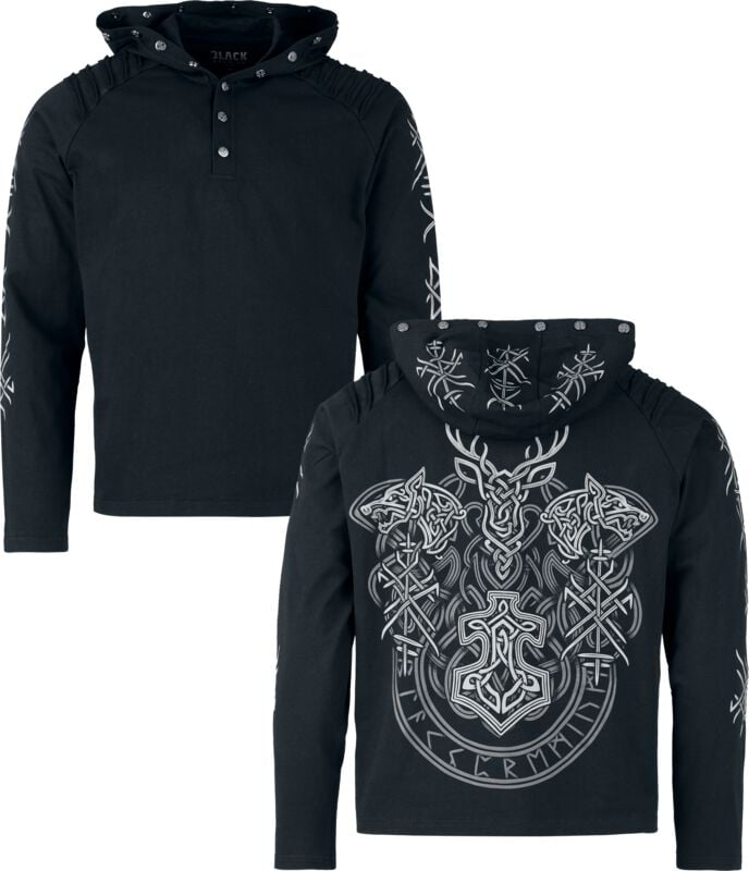 T-shirt manches longues  de Black Premium by EMP - Celtic Blessing - S à XXL - pour Homme - noir - Black Premium by EMP