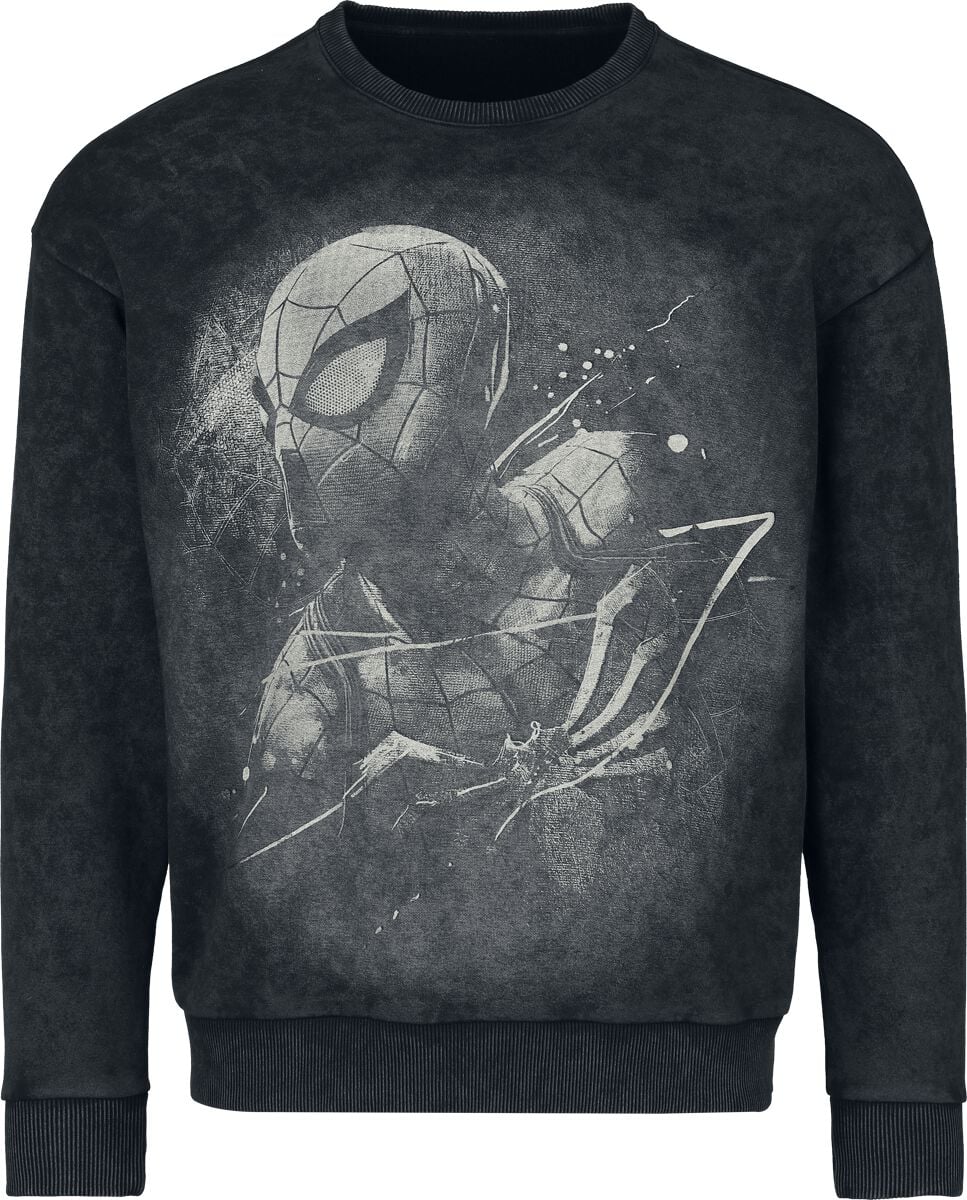 Sweat-shirt Disney de Spider-Man - Big Spider-Man - Oversized - S à XXL - pour Homme - noir - Spider-Man