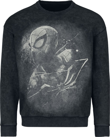 Sweat-shirt Disney de Spider-Man - Big Spider-Man - Oversized - S à XXL - pour Homme - noir - Spider-Man