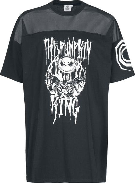 T-Shirt Manches courtes Disney de L'Étrange Noël De Monsieur Jack - Jack Skellington - Pumpkin King - S à 3XL - pour Femme - noir - L'Étrange Noël De Monsieur Jack