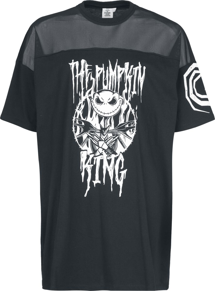 T-Shirt Manches courtes Disney de L'Étrange Noël De Monsieur Jack - Jack Skellington - Pumpkin King - S à 3XL - pour Femme - noir - L'Étrange Noël De Monsieur Jack