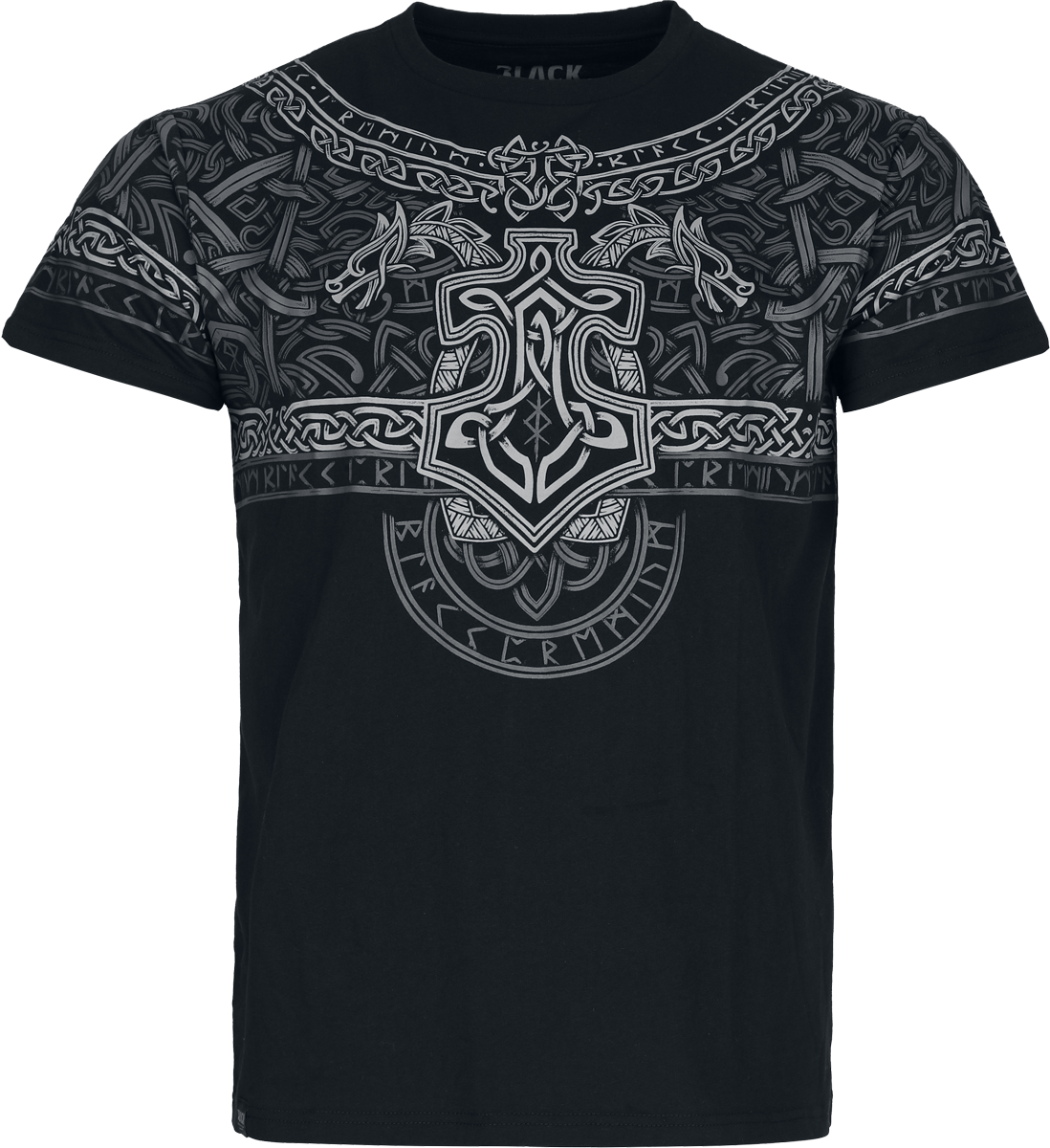 T-Shirt Manches courtes  de Black Premium by EMP - Celtic Blessing - S à XXL - pour Homme - noir - Black Premium by EMP - View 2