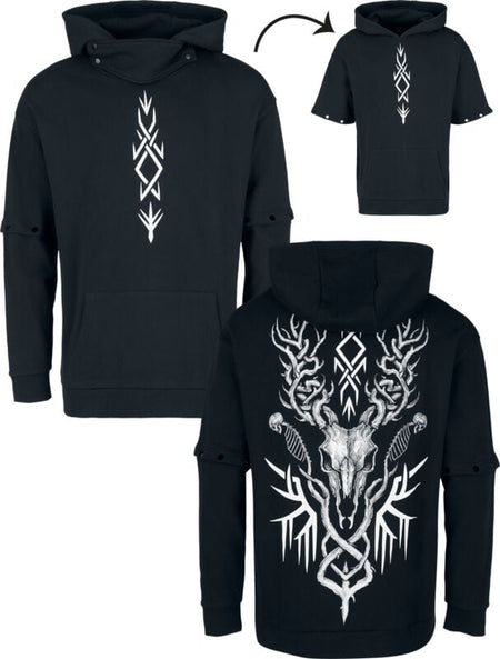 Sweat-shirt à capuche  de Black Premium by EMP - Woodland Spirit - S à XXL - pour Homme - noir - Black Premium by EMP