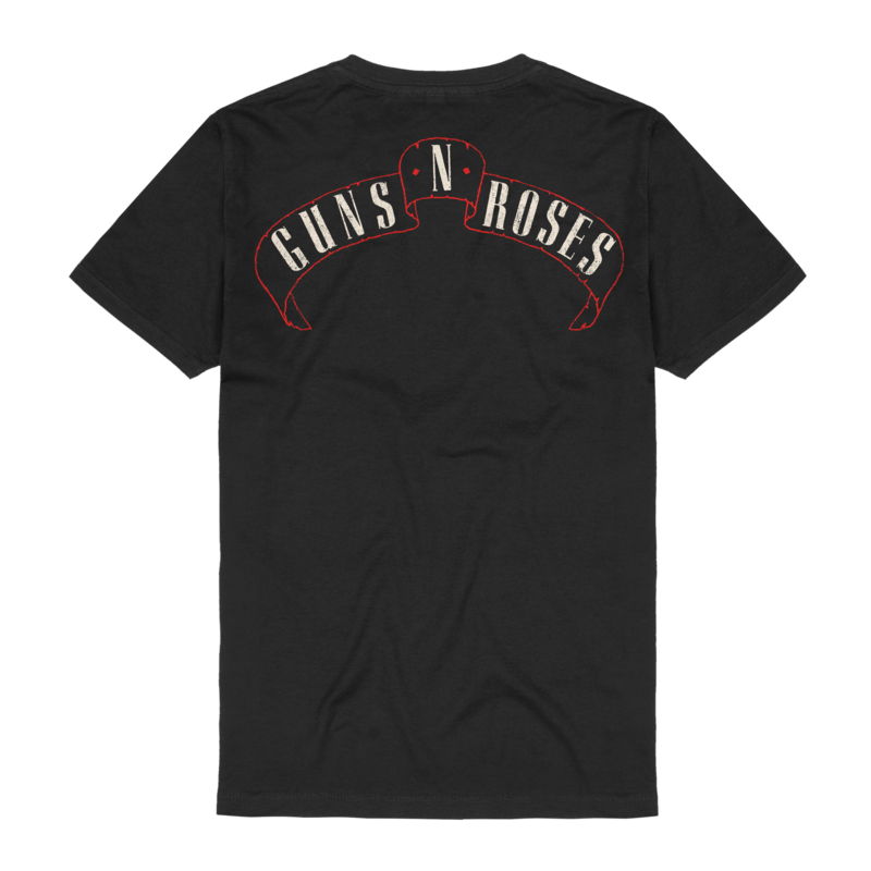 T-Shirt Manches courtes  de Guns N' Roses - Appetite Circle - S à 3XL - pour Homme - noir - Guns N' Roses - View 2