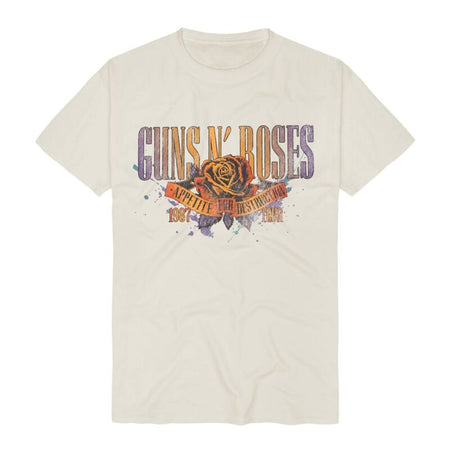 T-Shirt Manches courtes  de Guns N' Roses - Appetite Tour 1987 - S à 3XL - pour Homme - naturel - Guns N' Roses