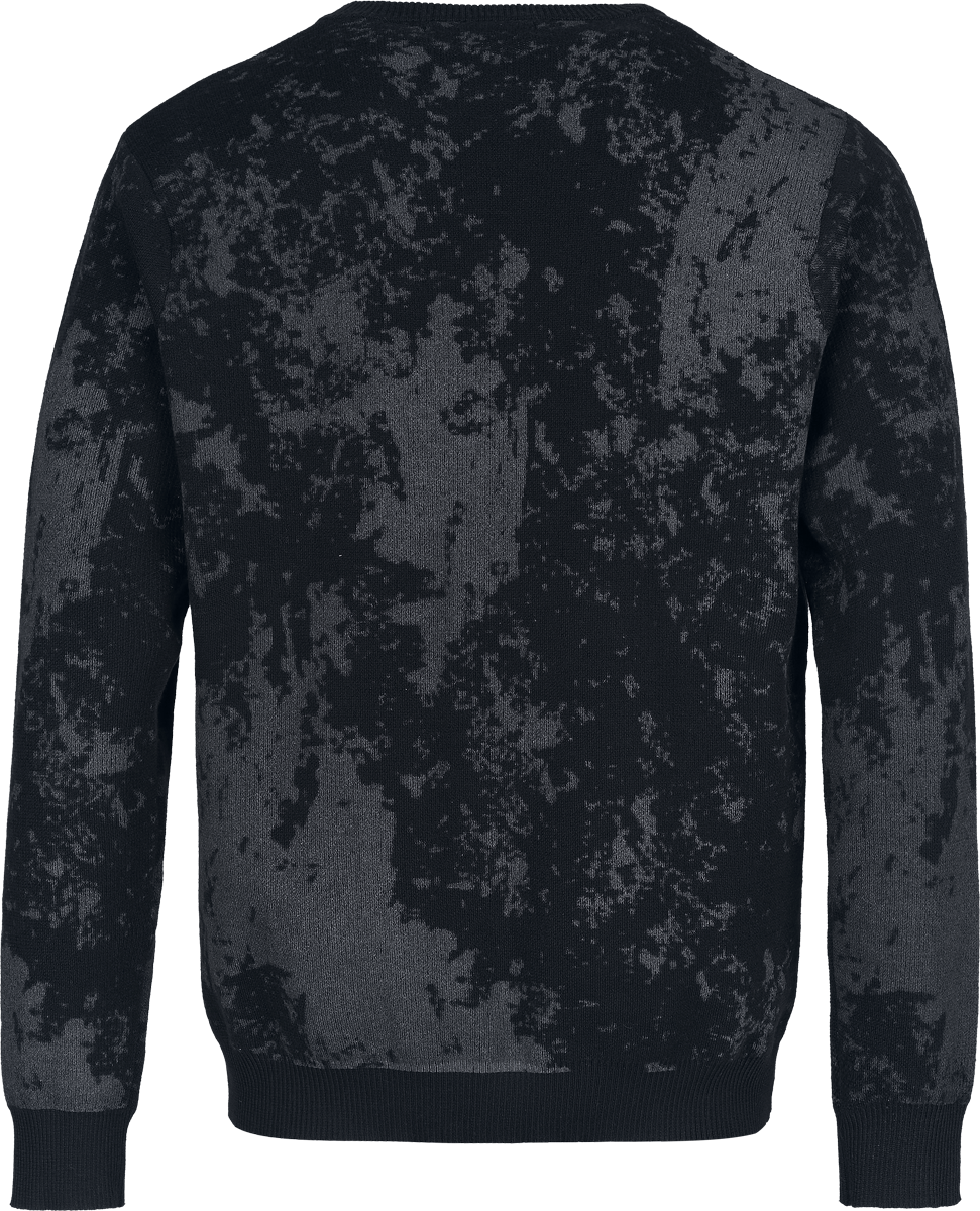 Pull tricoté  de Black Premium by EMP - Crâne & Os - S à XXL - pour Homme - noir - Black Premium by EMP - View 2