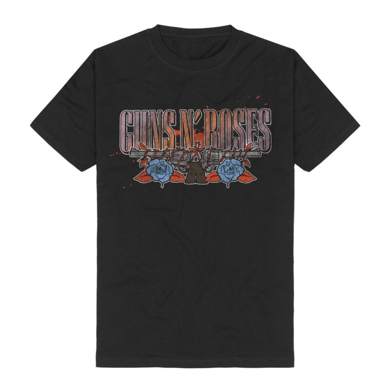 T-Shirt Manches courtes  de Guns N' Roses - Appetite Tour 1988 Pistols - S à 3XL - pour Homme - noir - Guns N' Roses