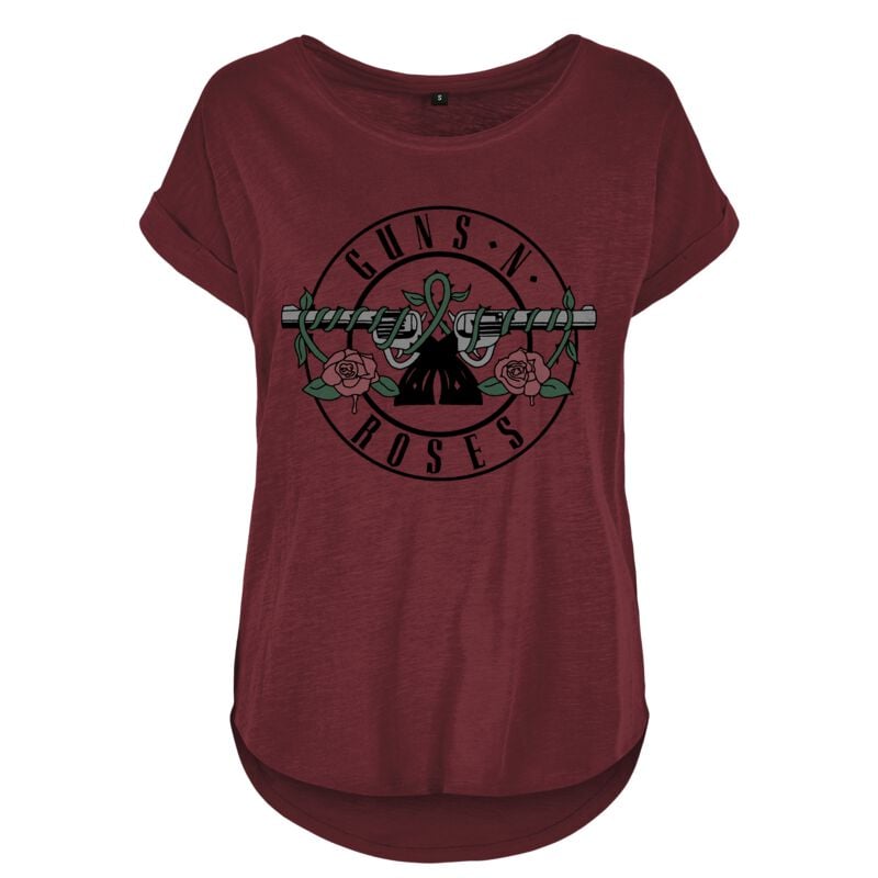 T-Shirt Manches courtes  de Guns N' Roses - Drawn Bullet Logo - S à 5XL - pour Femme - rouge - Guns N' Roses