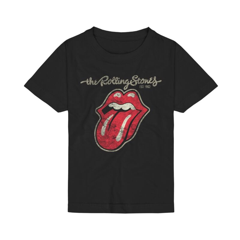 T-shirt  de The Rolling Stones - pour les enfants - Langue Classique - pour Enfants - noir - The Rolling Stones