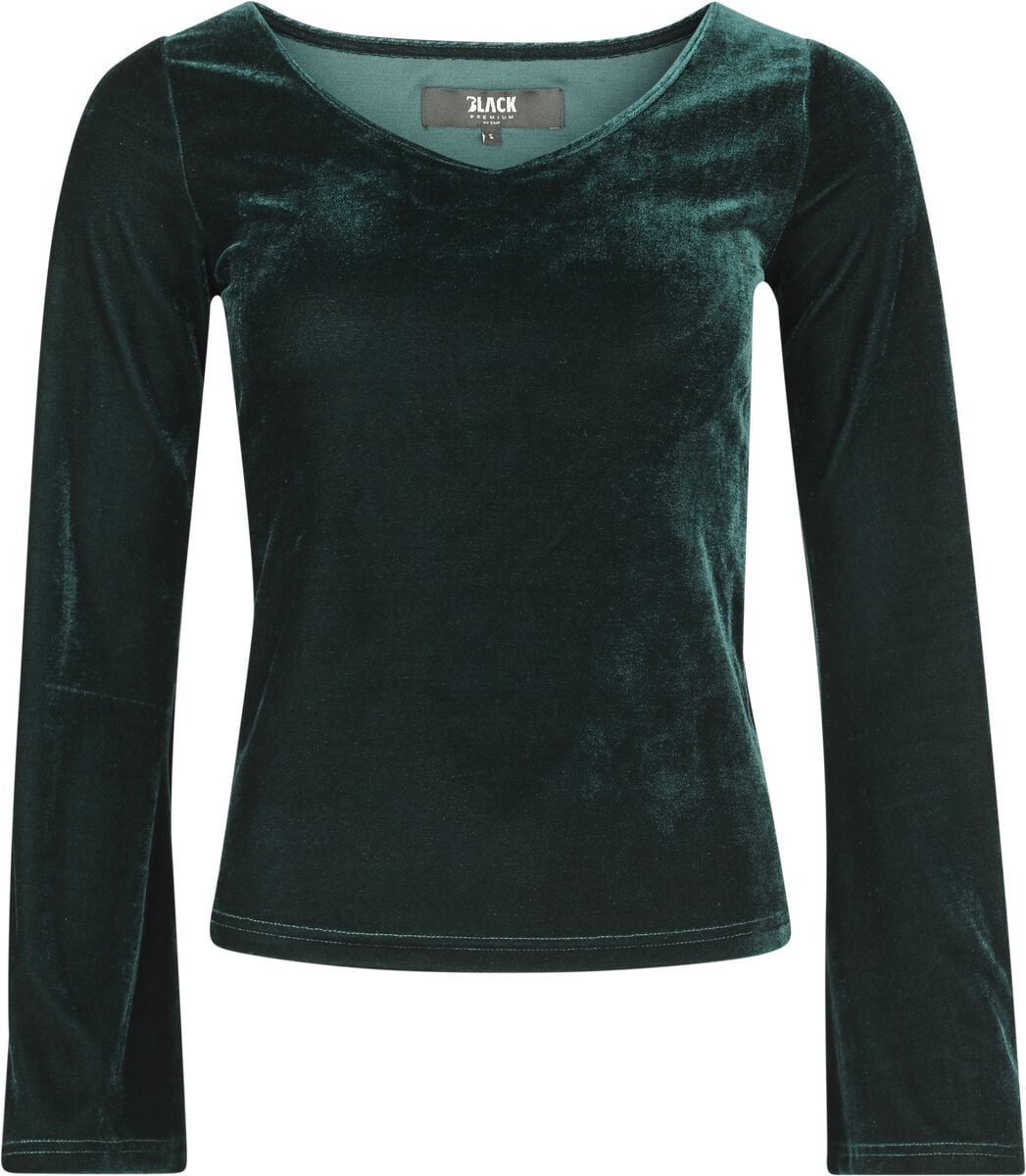 T-shirt manches longues  de Black Premium by EMP - Episode of Emerald - S à XXL - pour Femme - vert - Black Premium by EMP