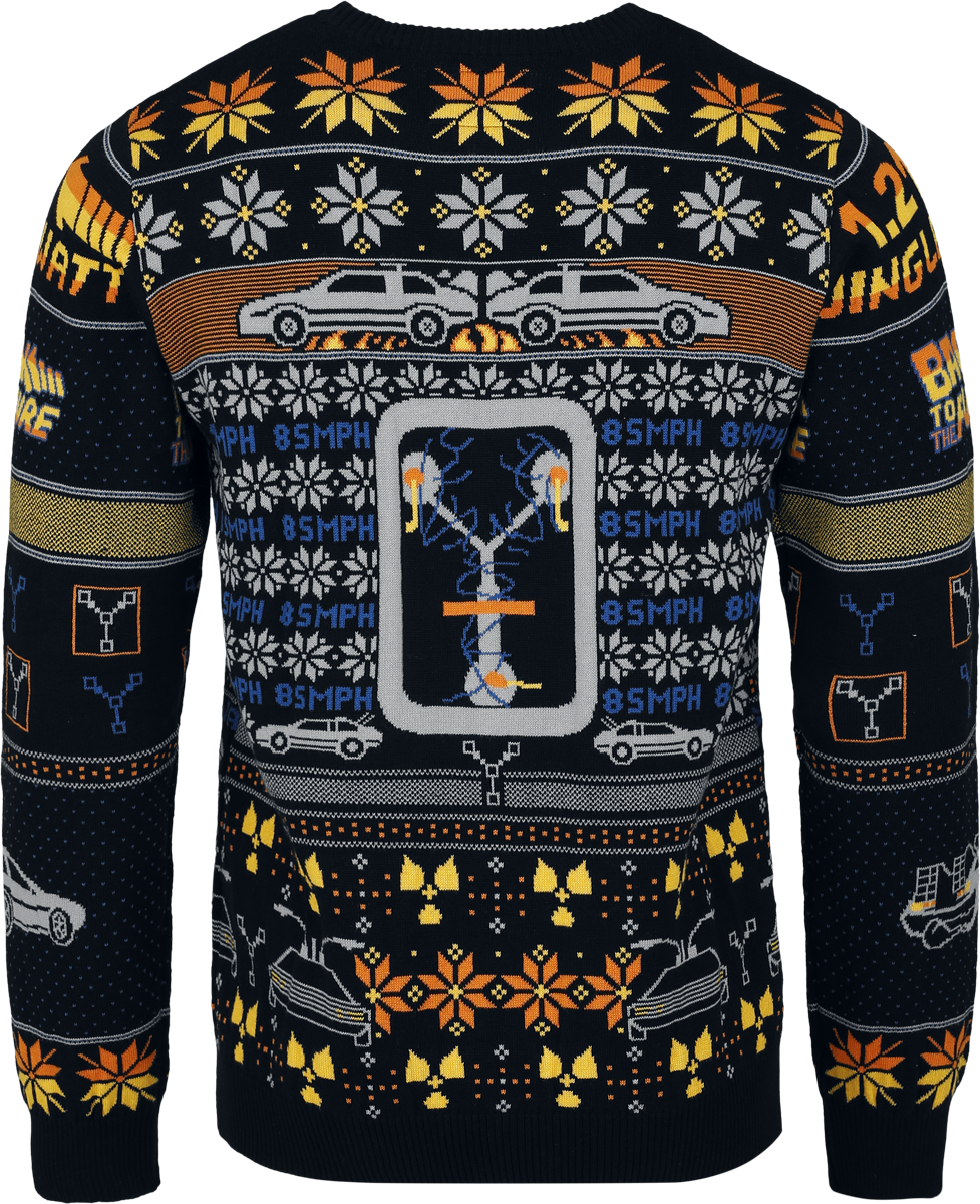 Pull De Noël  de Retour Vers Le Futur - Delorean - S à 3XL - pour Homme - multicolore - Retour Vers Le Futur - View 2