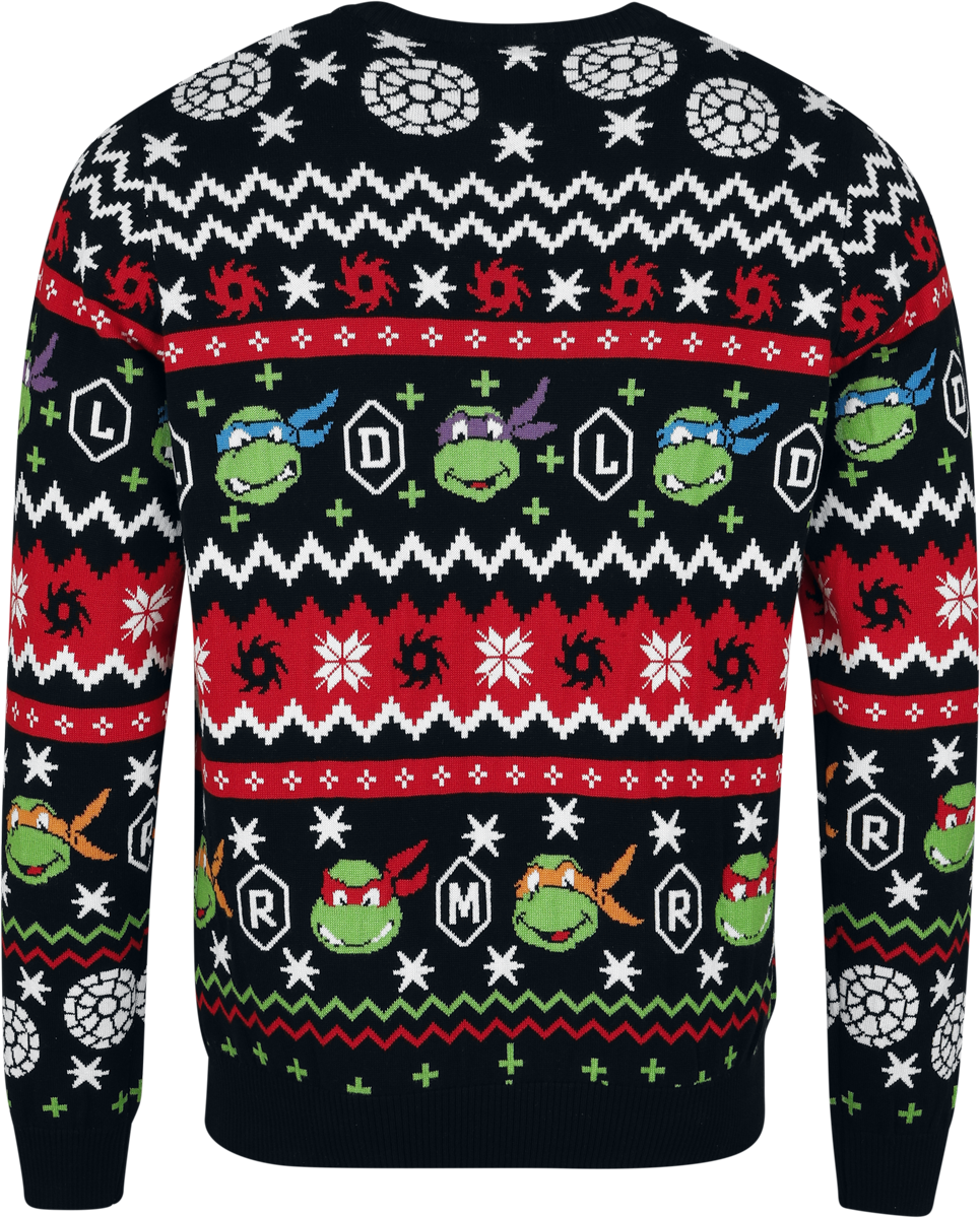Pull De Noël  de Les Tortues Ninja - Group - S à 3XL - pour Homme - multicolore - Les Tortues Ninja - View 2