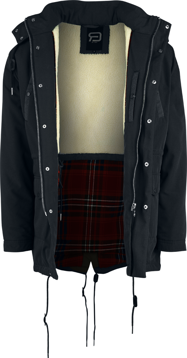 Manteau d'hiver  de RED by EMP - Winter Harrington Coat - S à XXL - pour Homme - noir - RED by EMP - View 2