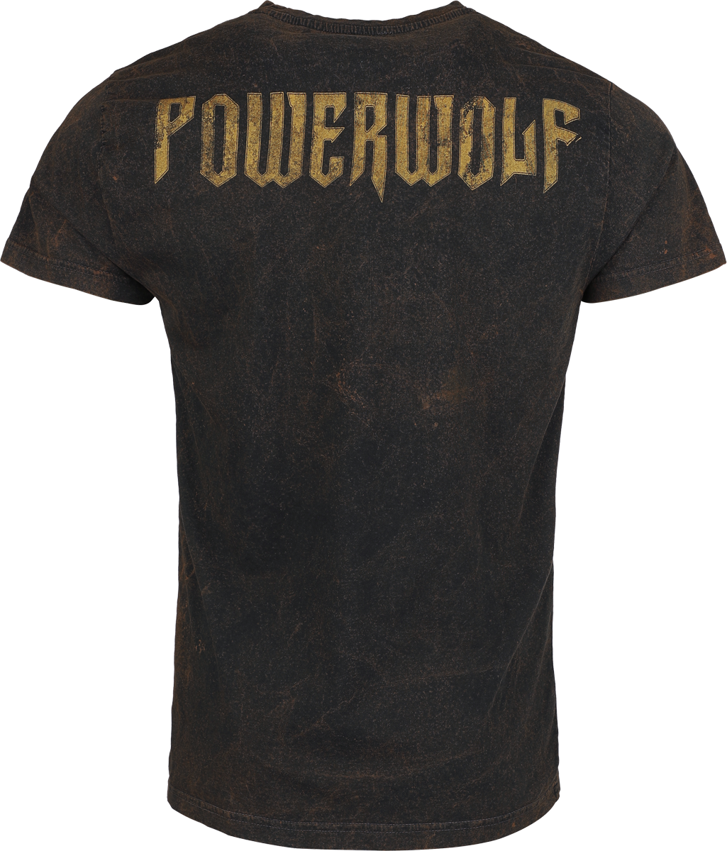 T-Shirt Manches courtes  de Powerwolf - Script - S à 4XL - pour Homme - rouille - Powerwolf - View 2