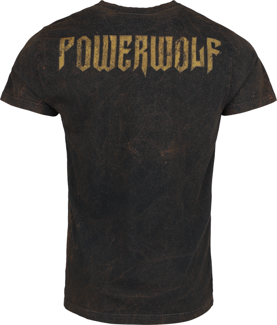 T-Shirt Manches courtes  de Powerwolf - Script - S à 4XL - pour Homme - rouille - Powerwolf - View 2