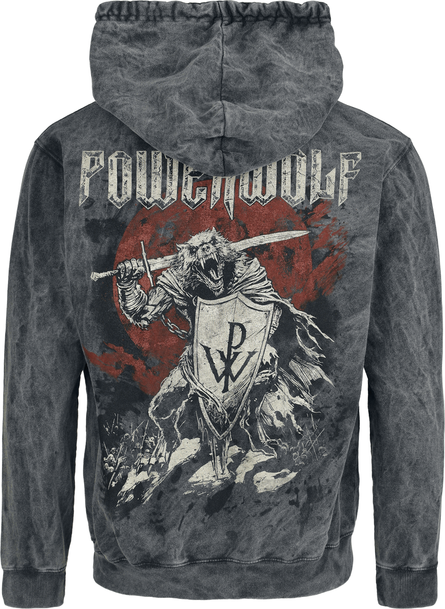 Sweat-shirt à capuche  de Powerwolf - Pwwaar - S à XXL - pour Homme - noir - Powerwolf - View 2
