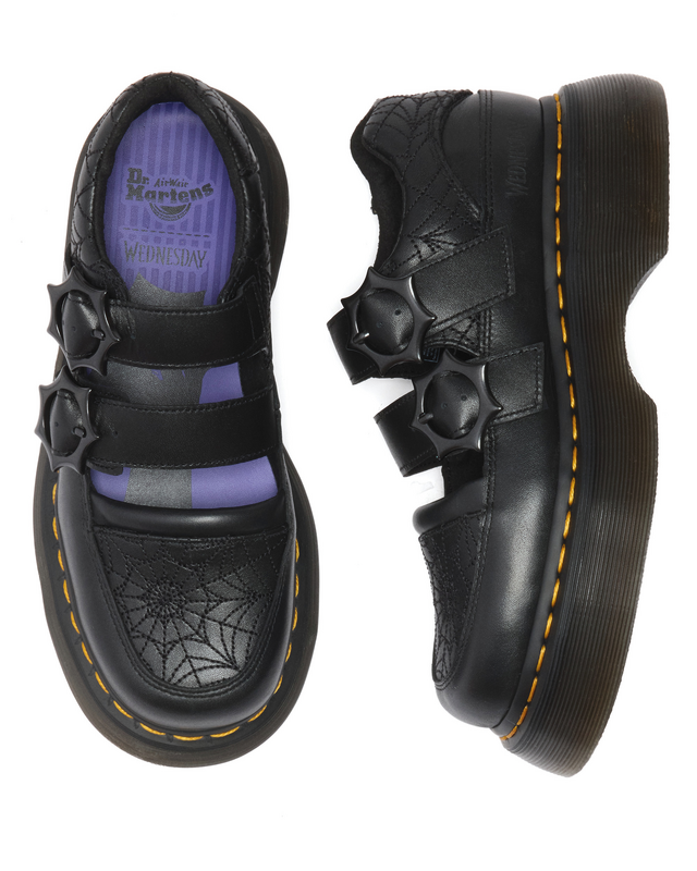 Creepers  de Dr. Martens - Buzz MJ WEDNESDAY - EU36 à EU41 - pour Femme - noir - Dr. Martens - View 2