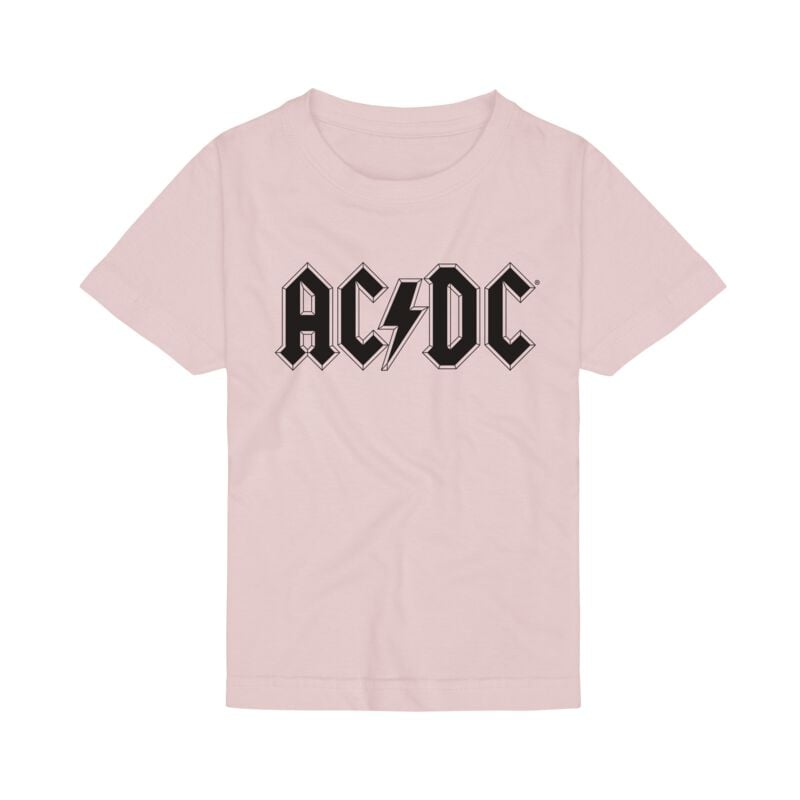 T-shirt  de AC/DC - pour les enfants - Logo - pour Enfants - rose clair - AC/DC