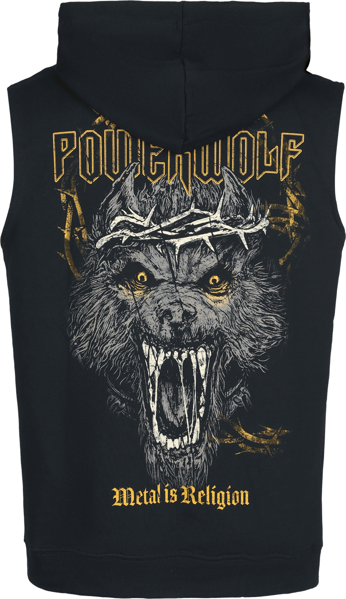 Sweat-shirt zippé à capuche  de Powerwolf - Wolf Religion - S à XXL - pour Homme - noir - Powerwolf - View 2