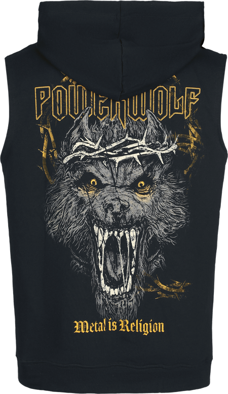 Sweat-shirt zippé à capuche  de Powerwolf - Wolf Religion - S à XXL - pour Homme - noir - Powerwolf - View 2