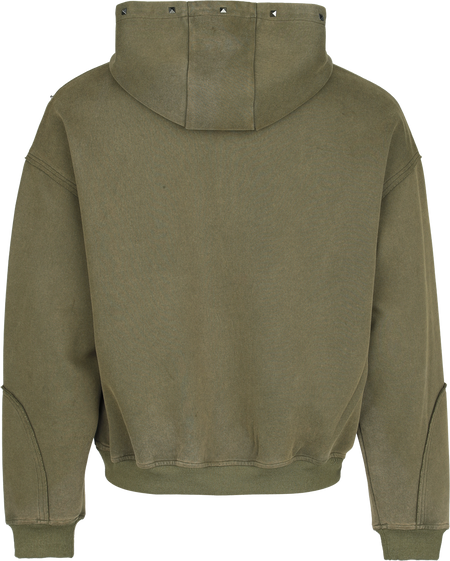 Sweat-shirt zippé à capuche  de Black Premium by EMP - Essential - S à XXL - pour Homme - olive - Black Premium by EMP - View 2