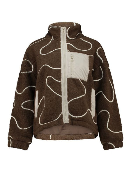 Veste Polaire  de Hailys - LS P JK AL44VA - XS à XXL - pour Femme - marron - Hailys