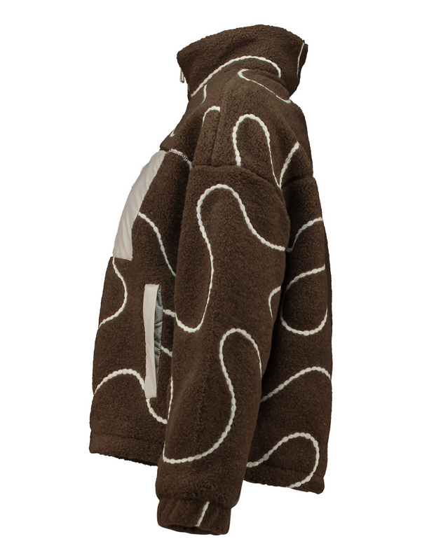 Veste Polaire  de Hailys - LS P JK AL44VA - XS à XXL - pour Femme - marron - Hailys - View 2