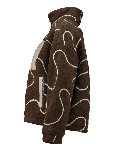 Veste Polaire  de Hailys - LS P JK AL44VA - XS à XXL - pour Femme - marron - Hailys - View 2