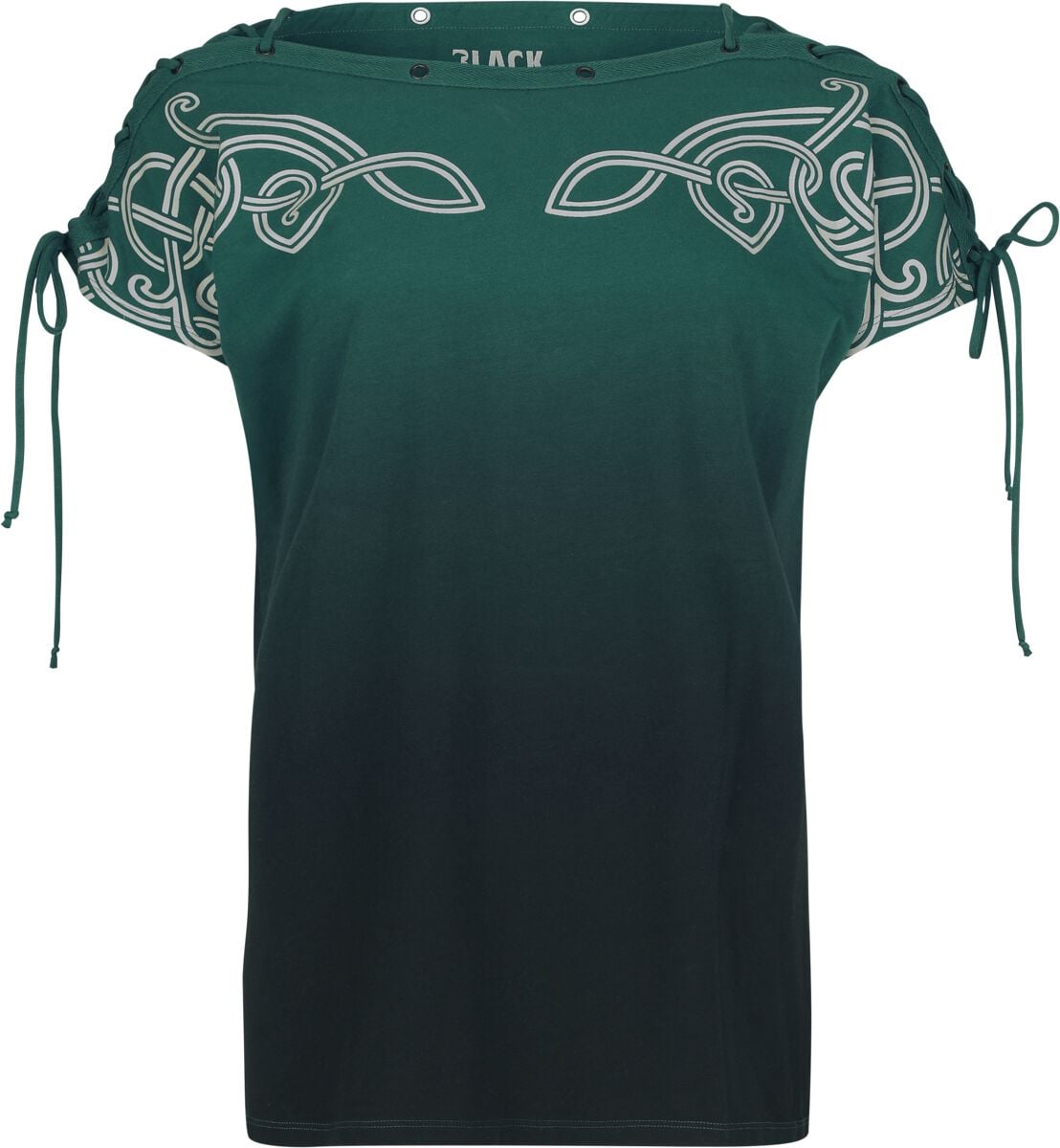 T-Shirt Manches courtes  de Black Premium by EMP - Celtic fine lines - S à XXL - pour Femme - vert - Black Premium by EMP