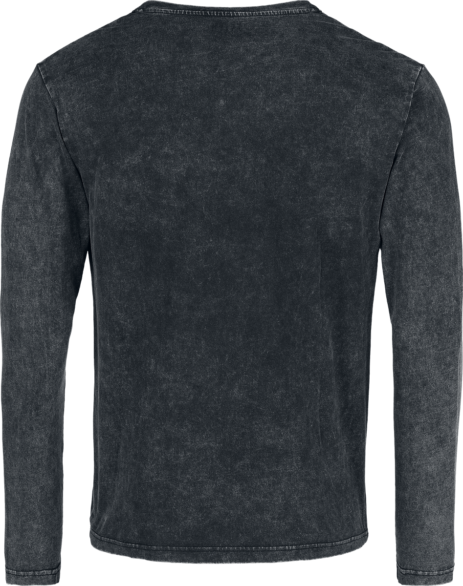 T-shirt manches longues  de Black Premium by EMP - Essential - Haut Manches Longues Lacé - S à XXL - pour Homme - anthracite - Black Premium by EMP - View 2