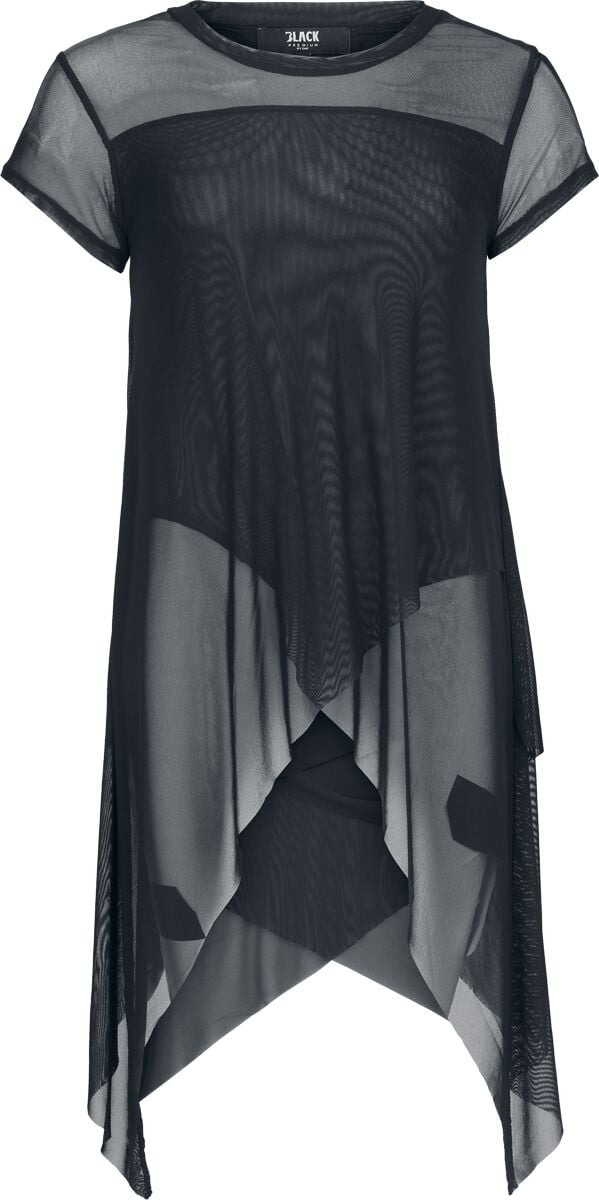 T-Shirt Manches courtes  de Black Premium by EMP - Essentiel Maille Double Épaisseir - S à XXL - pour Femme - noir - Black Premium by EMP